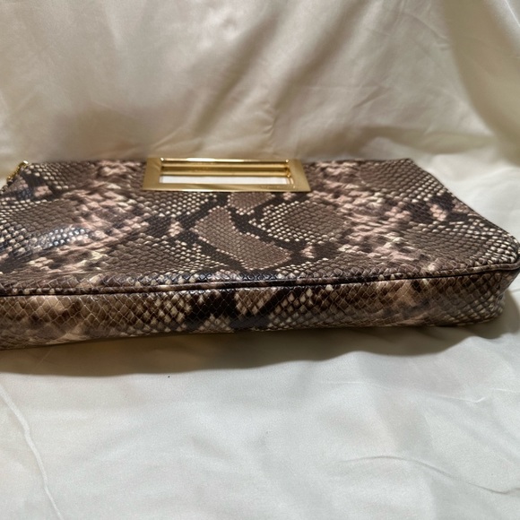 Michael Kors Blush Snakeskin Clutch - Picture 9 of 9